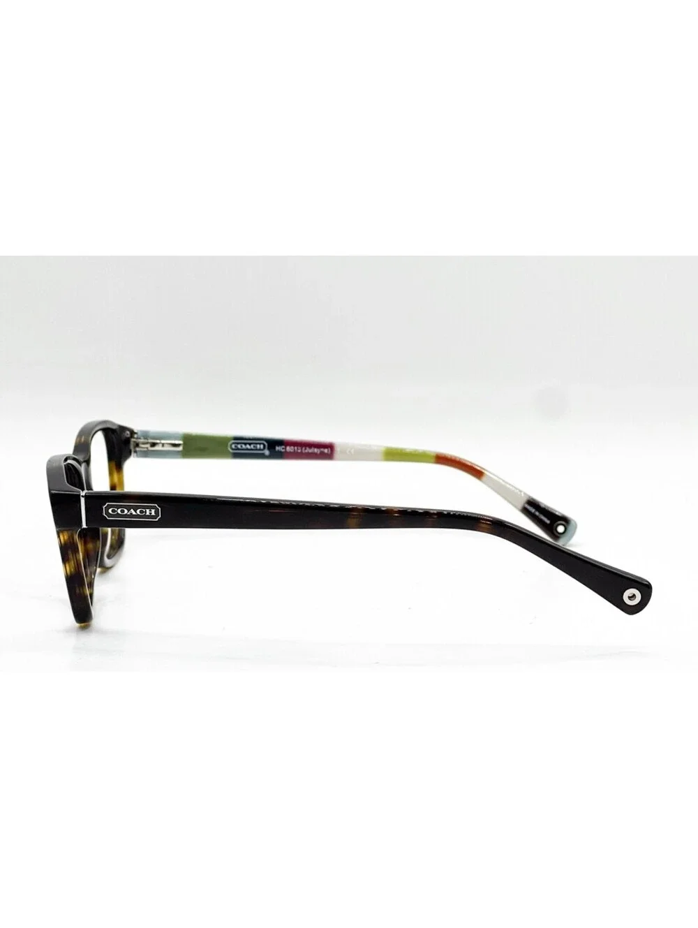 Coach HC 6013 5001 Dark Tortoise Rectangle Authentic Eyeglass Frames 52-16